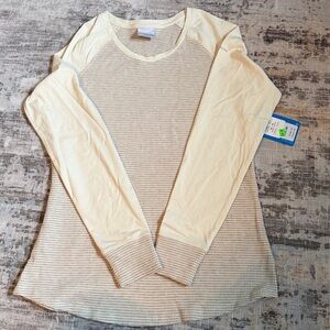 Columbia Raglan Sleeve Waffle Knit Thermal Size XL